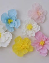 6 stk Papirblomster i Forskjellige Farger - Hello Spring