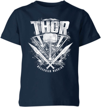 Marvel Thor Ragnarok Thor Hammer Logo Kids' T-Shirt - Navy - 3-4 Years