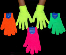 UV Neon Fingerhandskar - Gul