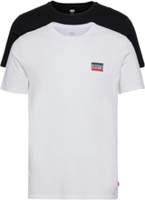 2Pk Crewneck Graphic 2 Pack Sw Tops T-Kortærmet Skjorte White LEVI´S Men