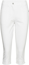 Lds Elite Capri Sport Trousers Capri Trousers White Abacus