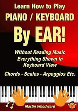 Learn How to Play Piano / Keyboard by Ear! Without Reading Music: Everything Shown in Keyboard View Chords - Scales - Arpeggios Etc.
