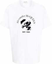 Alexander McQueen Skull Logo-Print T-Shirt White
