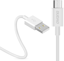 Dudao - USB naar Micro USB oplader - 3A Fast charge oplaadkabel - Datakabel - 1 Meter - Wit