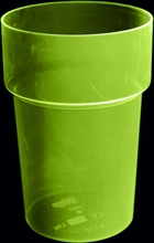 UV Neon Ölglas - 4-pack Gul