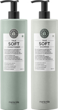 True Soft Conditioner 1000ml + Shampoo 1000ml