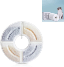 Round Pet Automatic Water Dispenser Filter Core High Iodine Value Coconut Shell Activated Carbon Filter Cotton, Specification: 8 PCS/Box