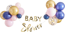 Girlang Baby Shower med Ballonger