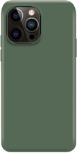 XQISIT iPhone 14 Pro Max Kuori Silicone Case Vihreä