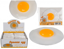 Stress Squeeze Fried Egg Glibber Fidget Toy