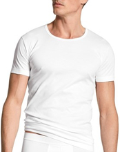 Calida Authentic Cotton Crew Neck T-shirt Hvit bomull Medium Herre