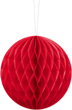 Röd Honeycomb Ball 10 cm