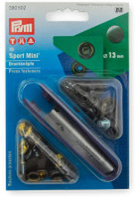 Prym Tryckknappar Sport Mini Svart Oxyd. 13mm - 10 st
