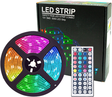 RGB LED Ljusslinga med Fjärrkontroll - 10 meter