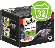 Multipack Sheba Varietäten Schälchen 32 x 85 g - Selection in Sauce