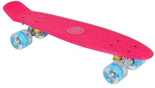Skateboard med LED -belysning 55,5 cm pink/blå