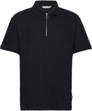 Cftrond 0063 Structured Polo Tops Polos Short-sleeved Navy Casual Friday