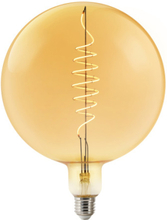Nordlux Smart Deko E27 globe filamentpære, ravfarvet, Ø9,5 cm