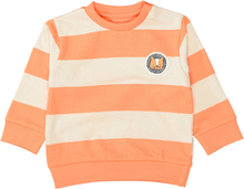 Staccato Sweatshirt orange stribet