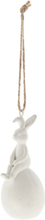 Semina Rabbit Ornament Home Decoration Easter Decoration Hvit Lene Bjerre*Betinget Tilbud