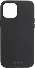 ONSALA Mobilskal Silikon Black iPhone 12 / 12 Pro