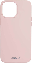 ONSALA Mobilskal Silikon Sand Pink iPhone 13 Pro Max