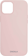 ONSALA Mobilskal Silikon Sand Pink iPhone 13