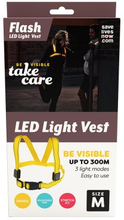 Save Lives Now - Flash LED Light Vest (Storlek: Medium)