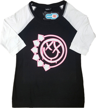 Blink-182: Ladies Raglan T-Shirt/Six Arrow Smiley (X-Small)
