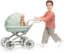 Lundby: Docka med bebis & vagn