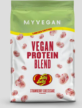 Vegansk proteinblanding – limited-edition-smag af Jelly Belly - Strawberry Cheesecake
