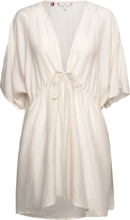 Cover Up Short Dress Ss Lingerie Kimonos Hvit Tommy Hilfiger*Betinget Tilbud