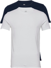 Slim 2Pk Crewneck 1 2 Pack Sli Tops T-Kortærmet Skjorte White LEVI´S Men