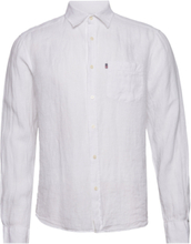 Ryan Linen Shirt Shirts Linen Shirts Hvit Lexington Clothing*Betinget Tilbud