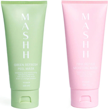 MASHH Mask Duo Green Refresh + Pink Repair