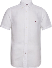 Pigment Dyed Linen Rf Shirt S/S Shirts Linen Shirts Hvit Tommy Hilfiger*Betinget Tilbud
