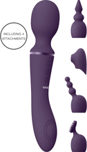 Vive: Nami, Pulse-Wave Wand Vibrator with Clitoral Sleeves, lila