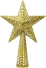 Guldfärgad Julgransstjärna med Glitter 27 cm