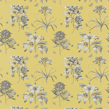 Sanderson Etchings & Roses Empire Yellow Tyg
