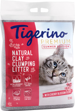 Zum Sparpreis! Tigerino Premium Katzenstreu 2 x 12 kg - Canada Style Limited Edition: Kirschblütenduft