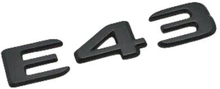 Matt Black E43 Car Letter Number Rear Trunk Boot Badge Emblem For Mercedes Benz