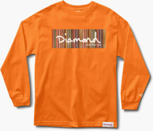 Diamond Supply Co. - Color Ply Box Long Sleeve Tee - Orange - M