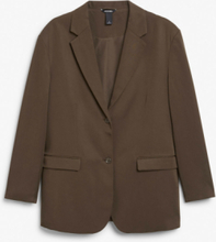 Oversize classic blazer - Brown