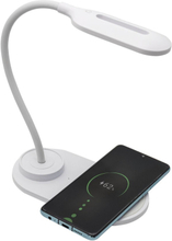 LED-lampe med trådløs oplader til smartphones Denver Electronics LQI-55