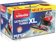 Vileda Ultramat Turbo XL -moppi Dry&wet Microfiber musta, punainen