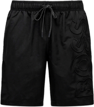 Hugo Boss Swim Shorts Embroidered Logo Black
