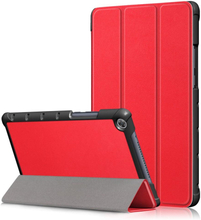 Huawei MediaPad M5 Lite 8 Tri-Fold Læder Cover Rød