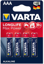 Varta Longlife Max Power AAA-batterier 4-pack