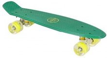 Skateboard med LED -belysning 55,5 cm grøn/lime