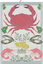 Ekelund - Seafood håndkle 35x50 cm flerfarget